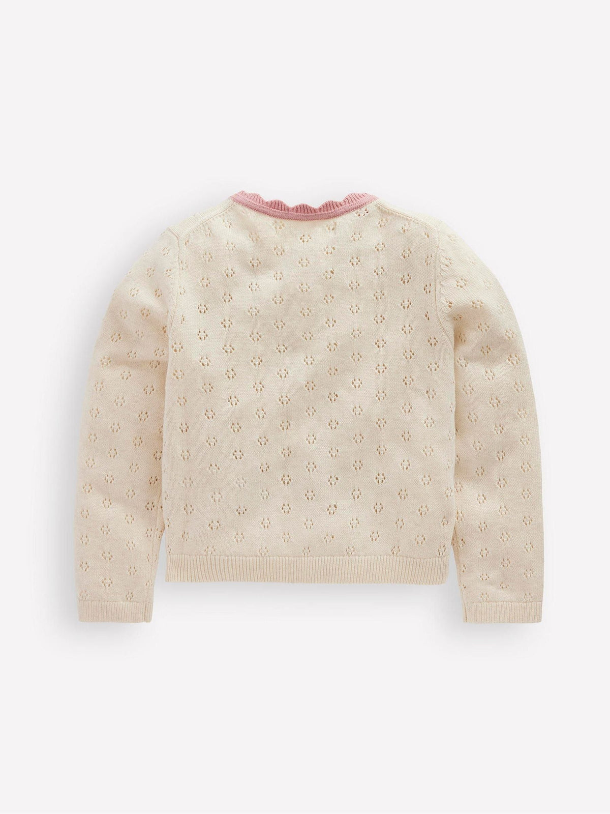 Dsiney Kidz - Boden Cream Everyday Scalloped Cardigan image 3
