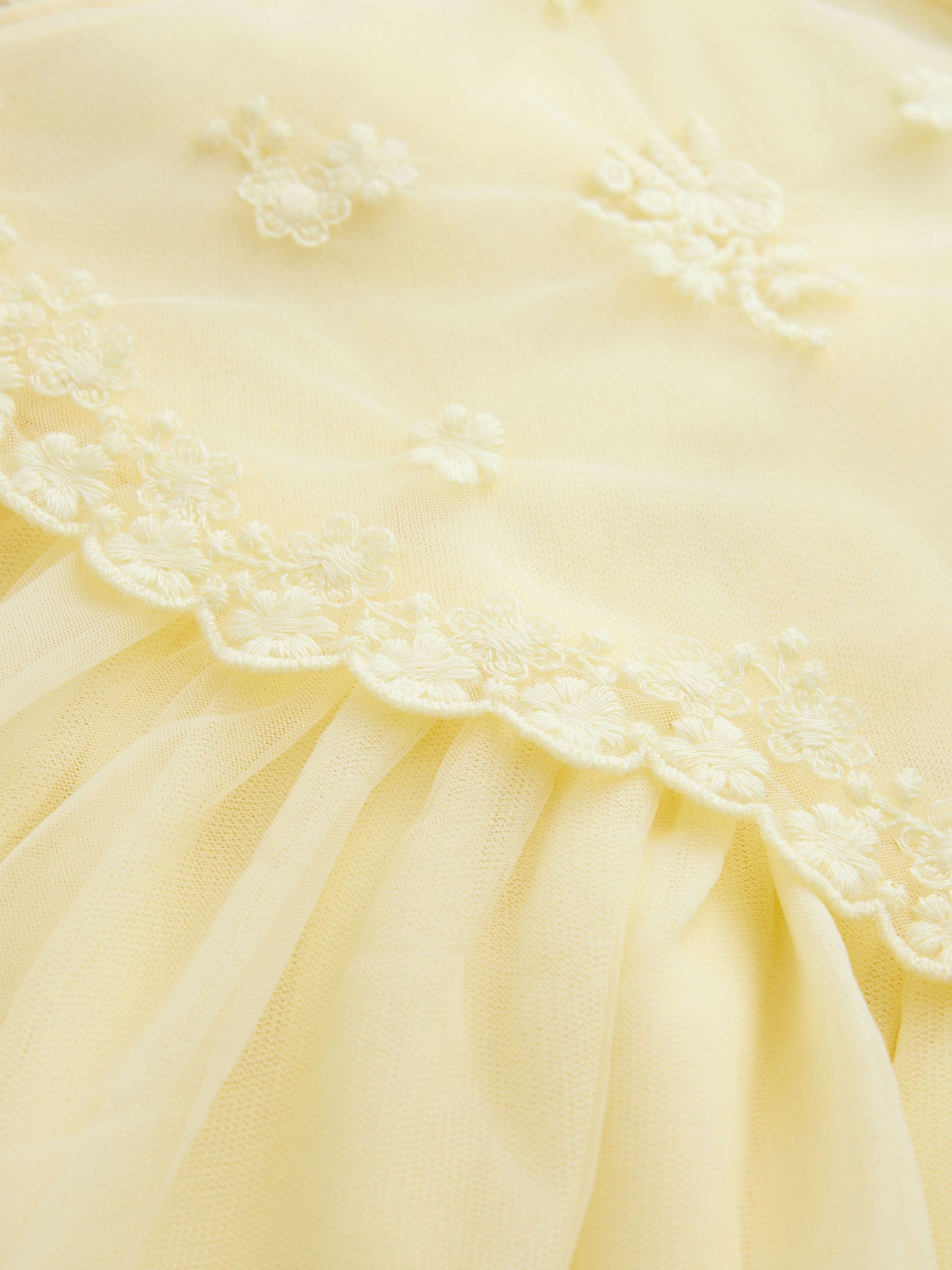 Buttermilk Yellow Mesh Flower Girl Dress (3-16yrs) image 7