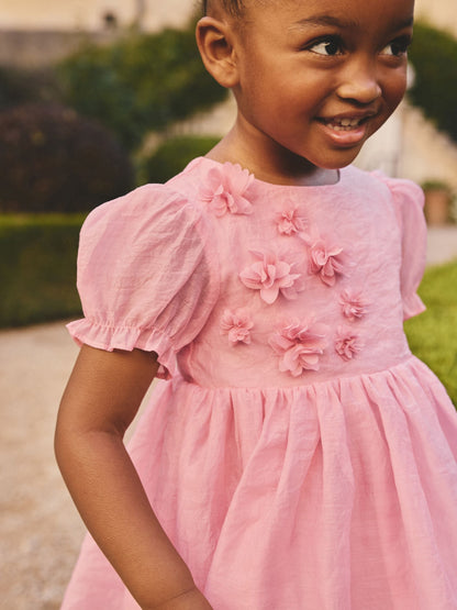 Pink Flower Corsage Dress (3mths-8yrs) image 3