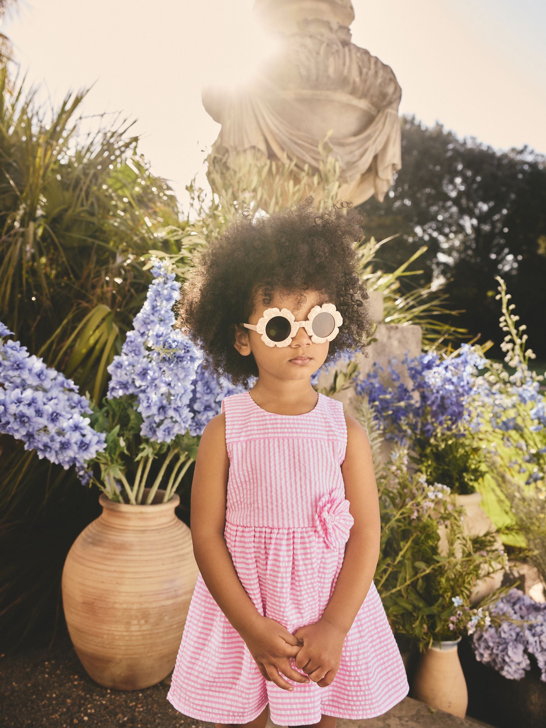 Pink Stripe Corsage Prom Dress (3mths-8yrs) image 4