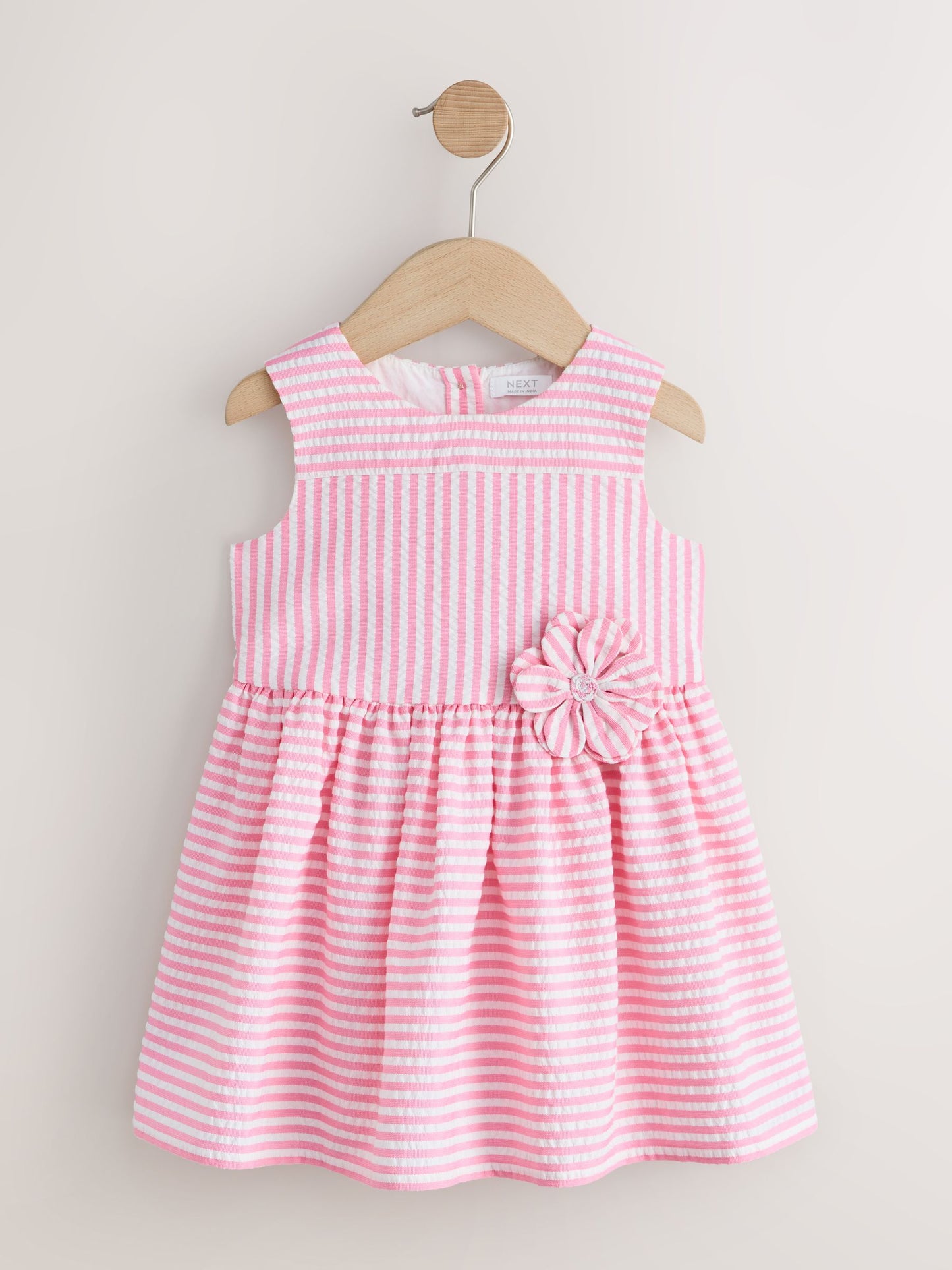 Pink Stripe Corsage Prom Dress (3mths-8yrs) image 5