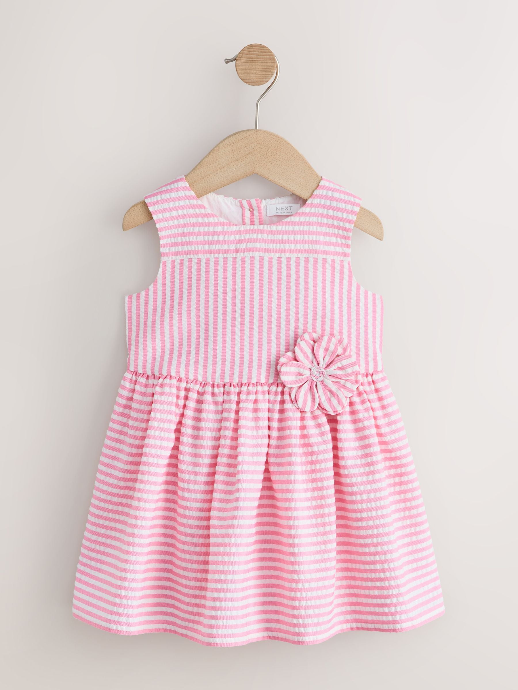 Pink Stripe Corsage Prom Dress (3mths-8yrs) image 5