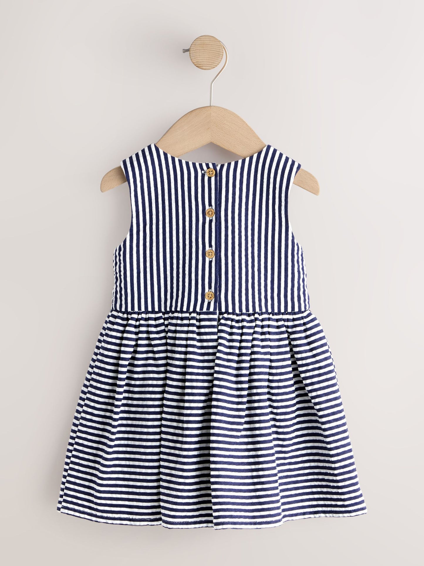 Navy Stripe Corsage Prom Dress (3mths-8yrs) image 5