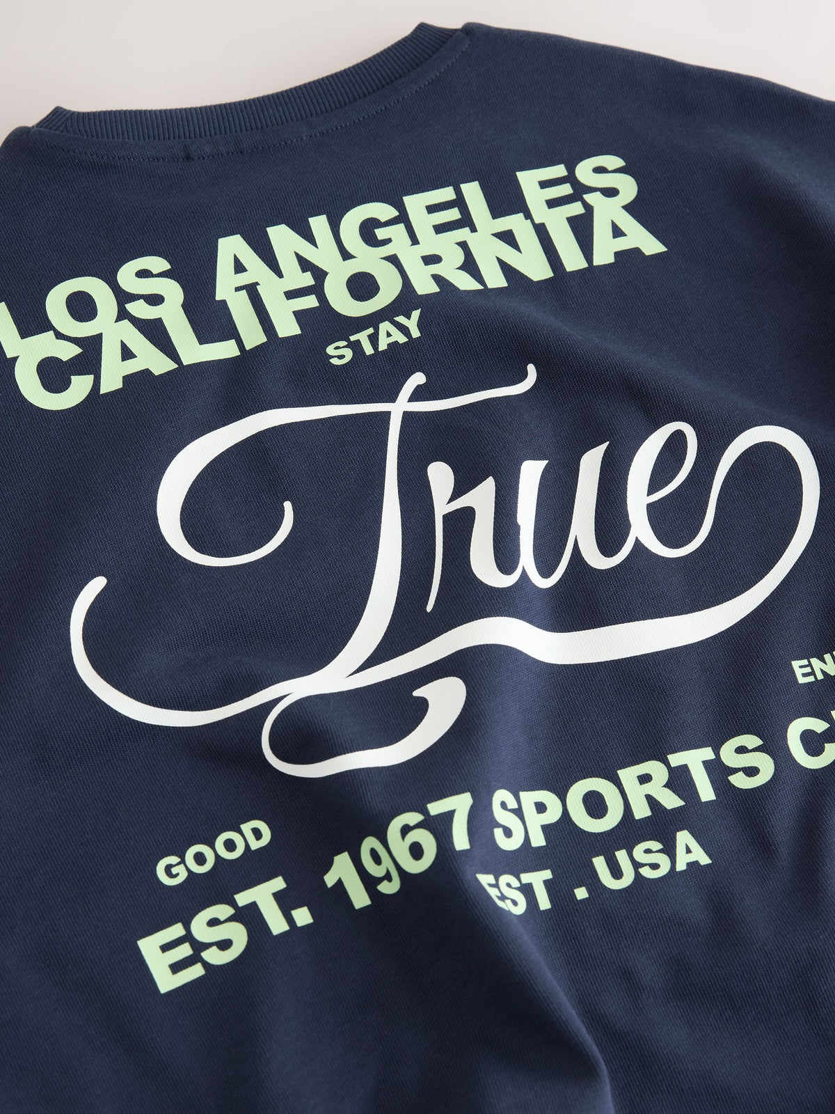 Dsiney Kidz - Navy Slogan Heavyweight T-Shirt and Shorts Set (3-16yrs) image 8