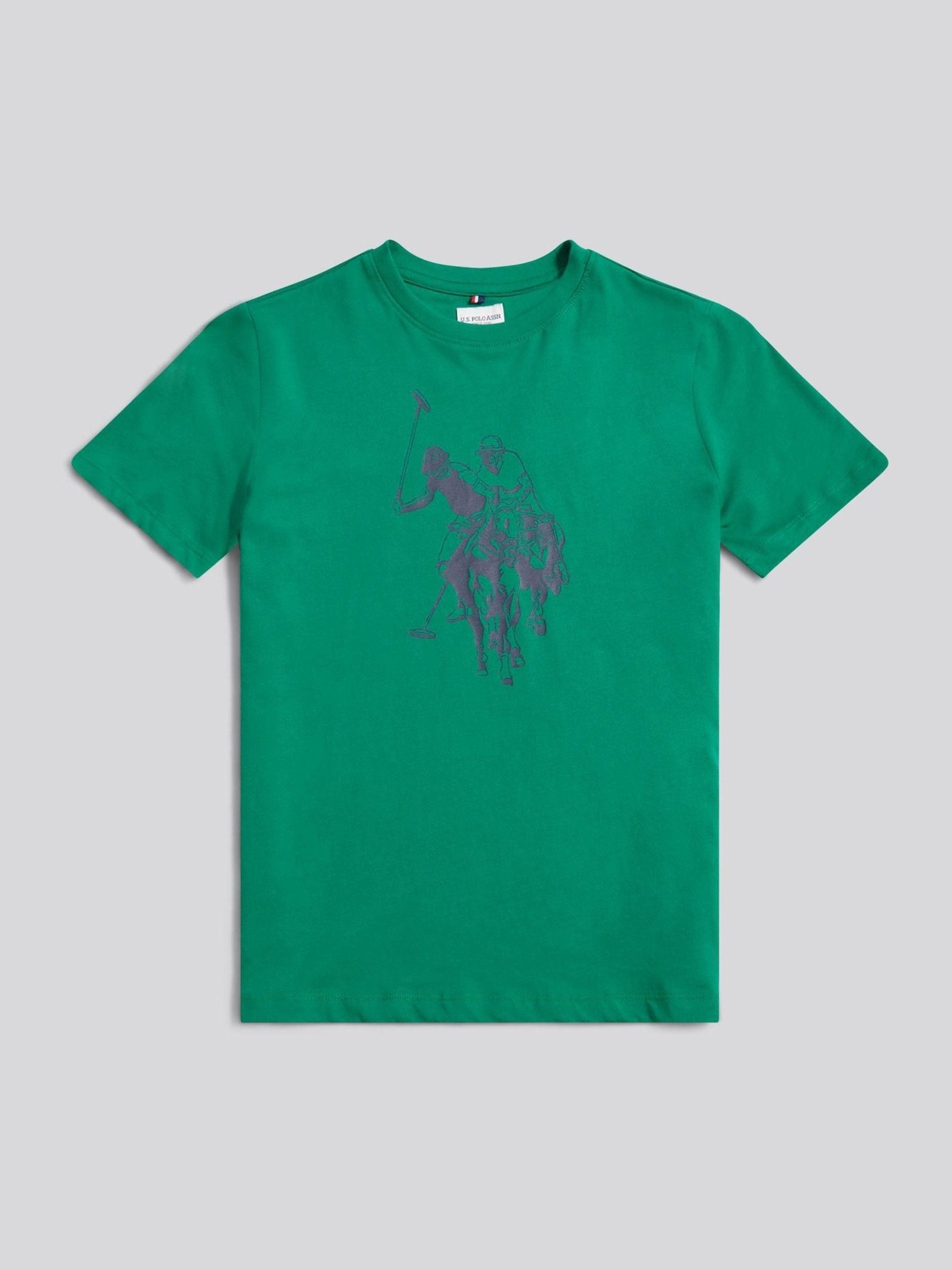Dsiney Kidz - U.S. Polo Assn Green Double Horsemen Graphic Print T-Shirt image 7