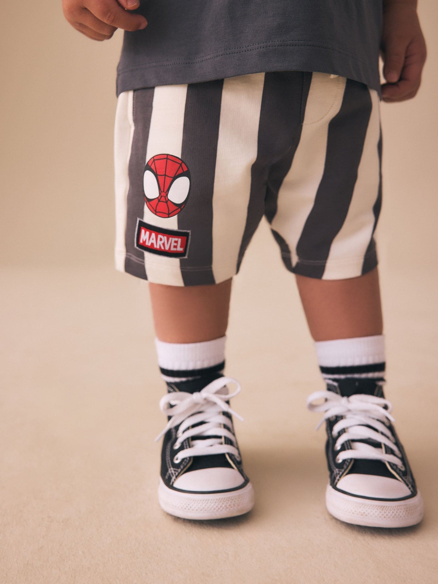 Dsiney Kidz - Charcoal Grey Spider-Man T-Shirt And Shorts Set (9mths-8yrs) image 5
