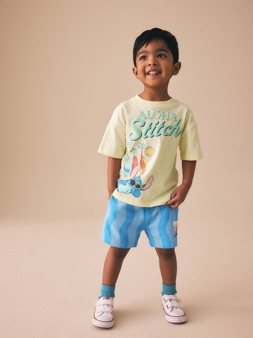Yellow Lilo & Stitch T-Shirt and Shorts Set (6mths-8yrs) image 1