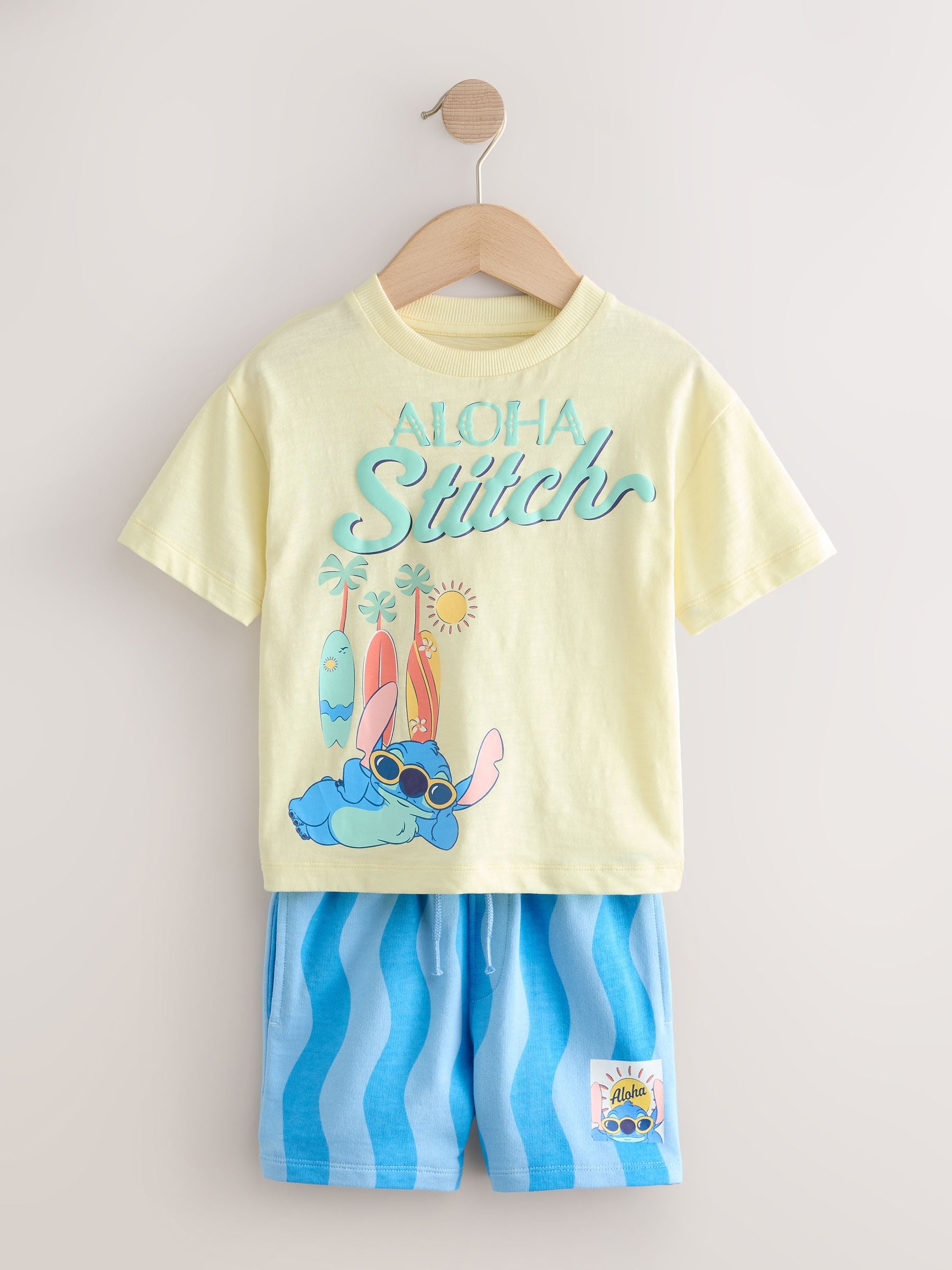 Yellow Lilo & Stitch T-Shirt and Shorts Set (6mths-8yrs) image 5