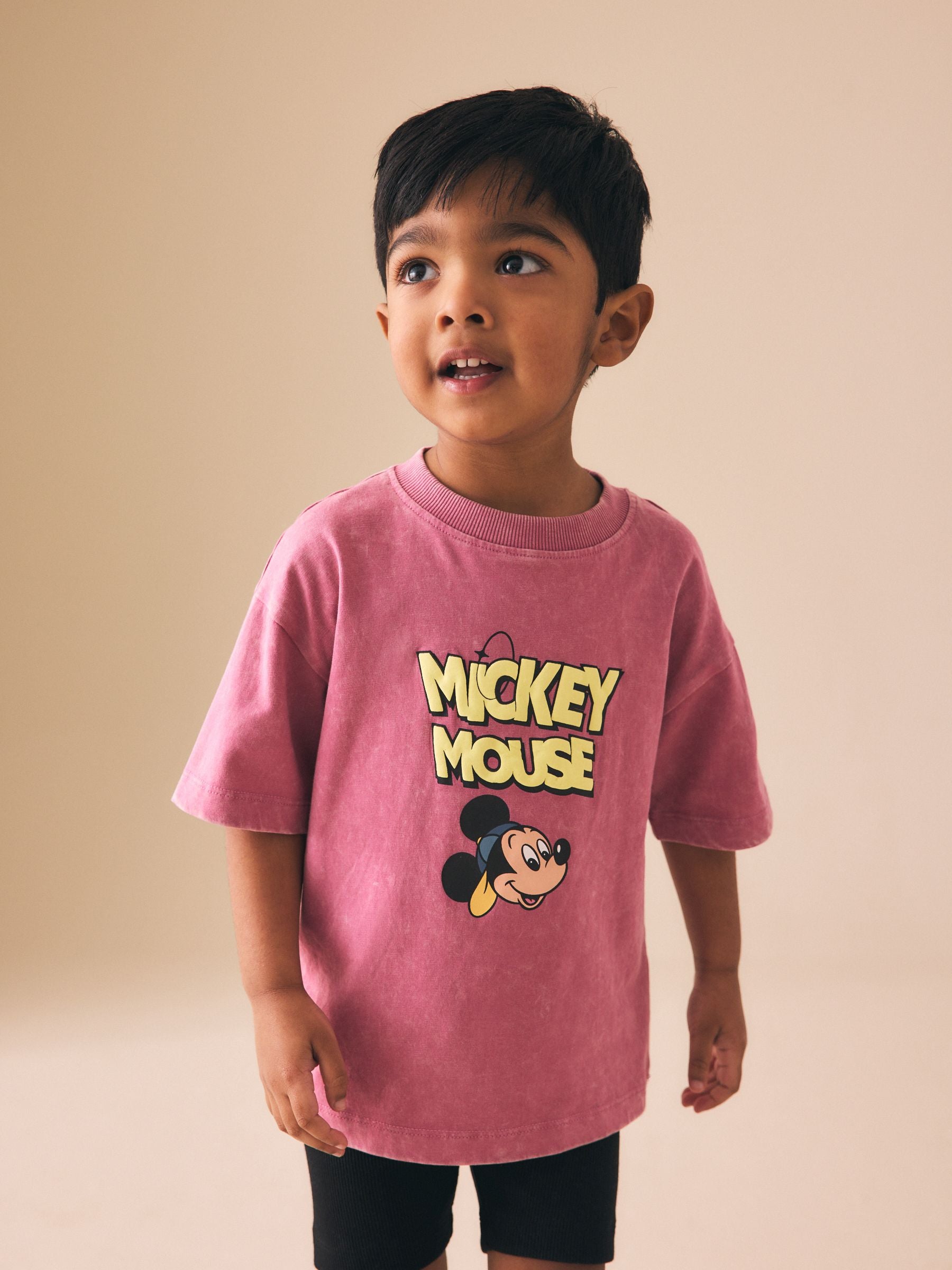 Pink/Black Mickey Mouse T-Shirt and Shorts Set (3mths-8yrs) image 4