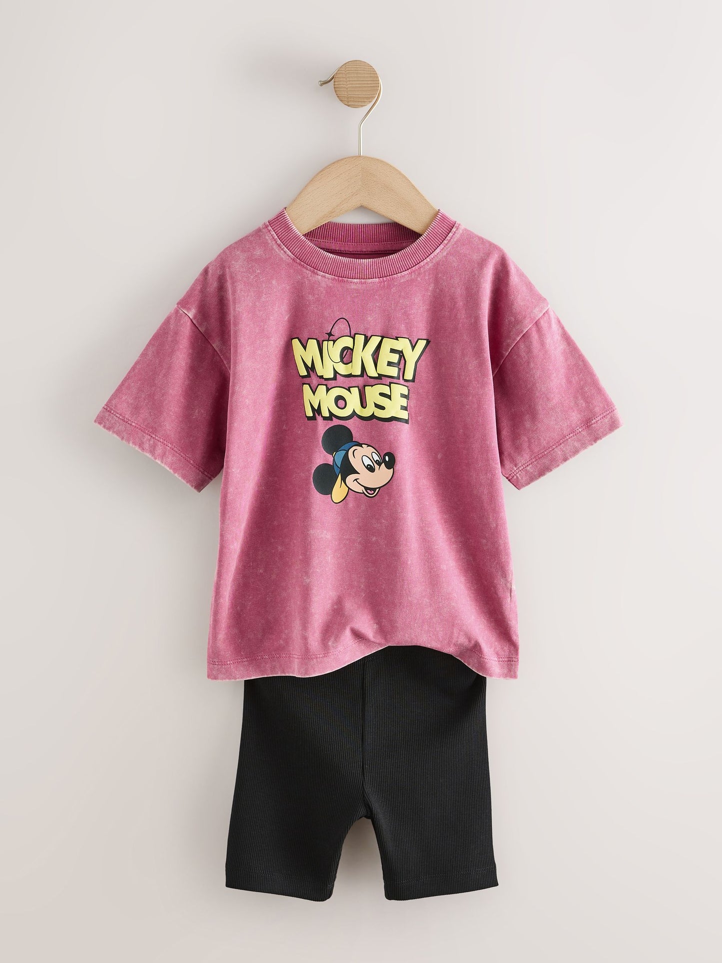 Pink/Black Mickey Mouse T-Shirt and Shorts Set (3mths-8yrs) image 6
