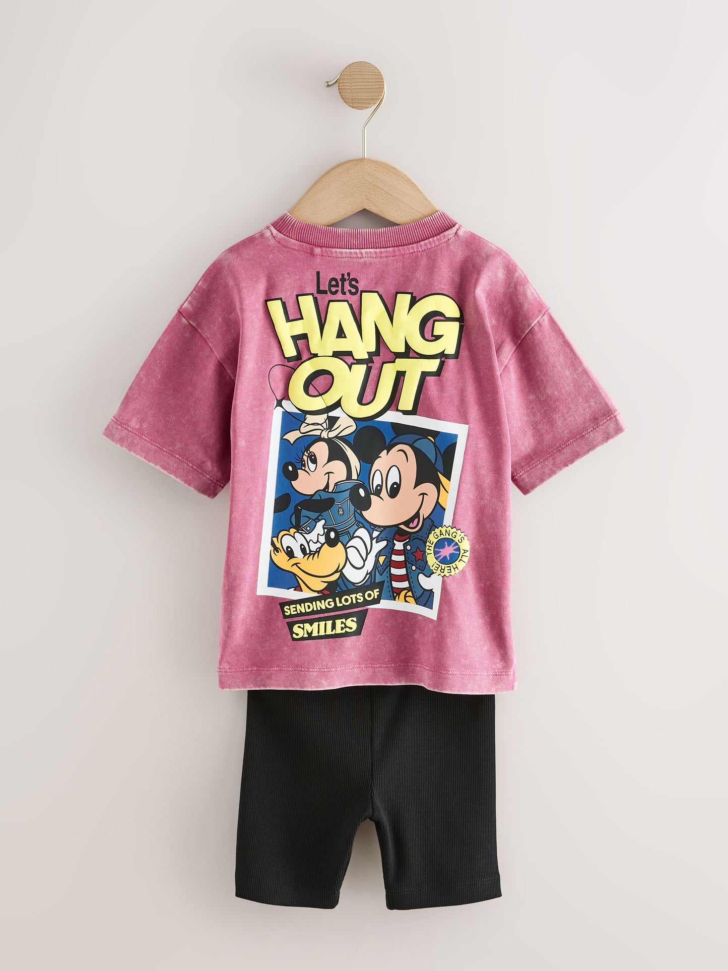 Pink/Black Mickey Mouse T-Shirt and Shorts Set (3mths-8yrs) image 8