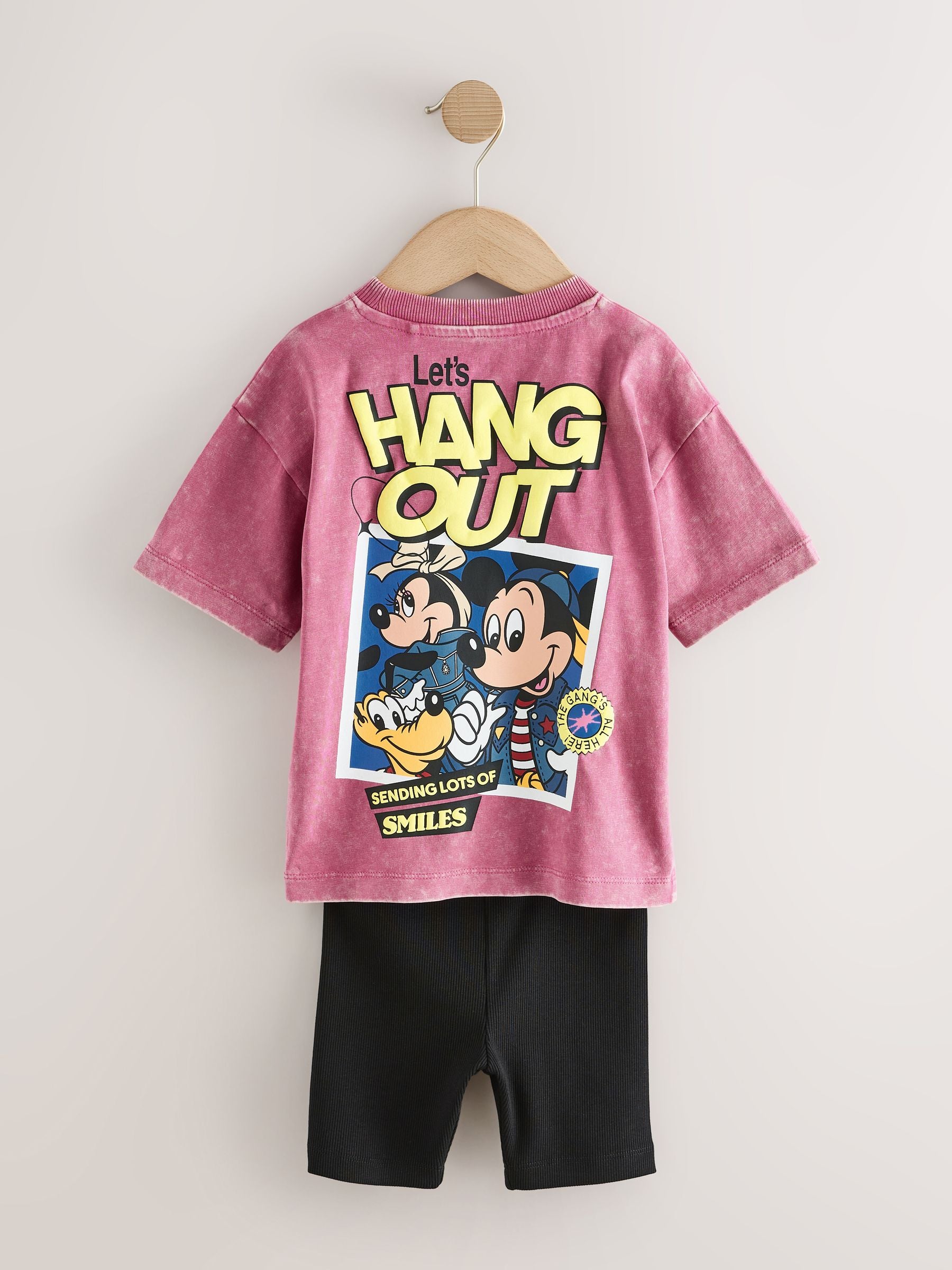 Pink/Black Mickey Mouse T-Shirt and Shorts Set (3mths-8yrs) image 7