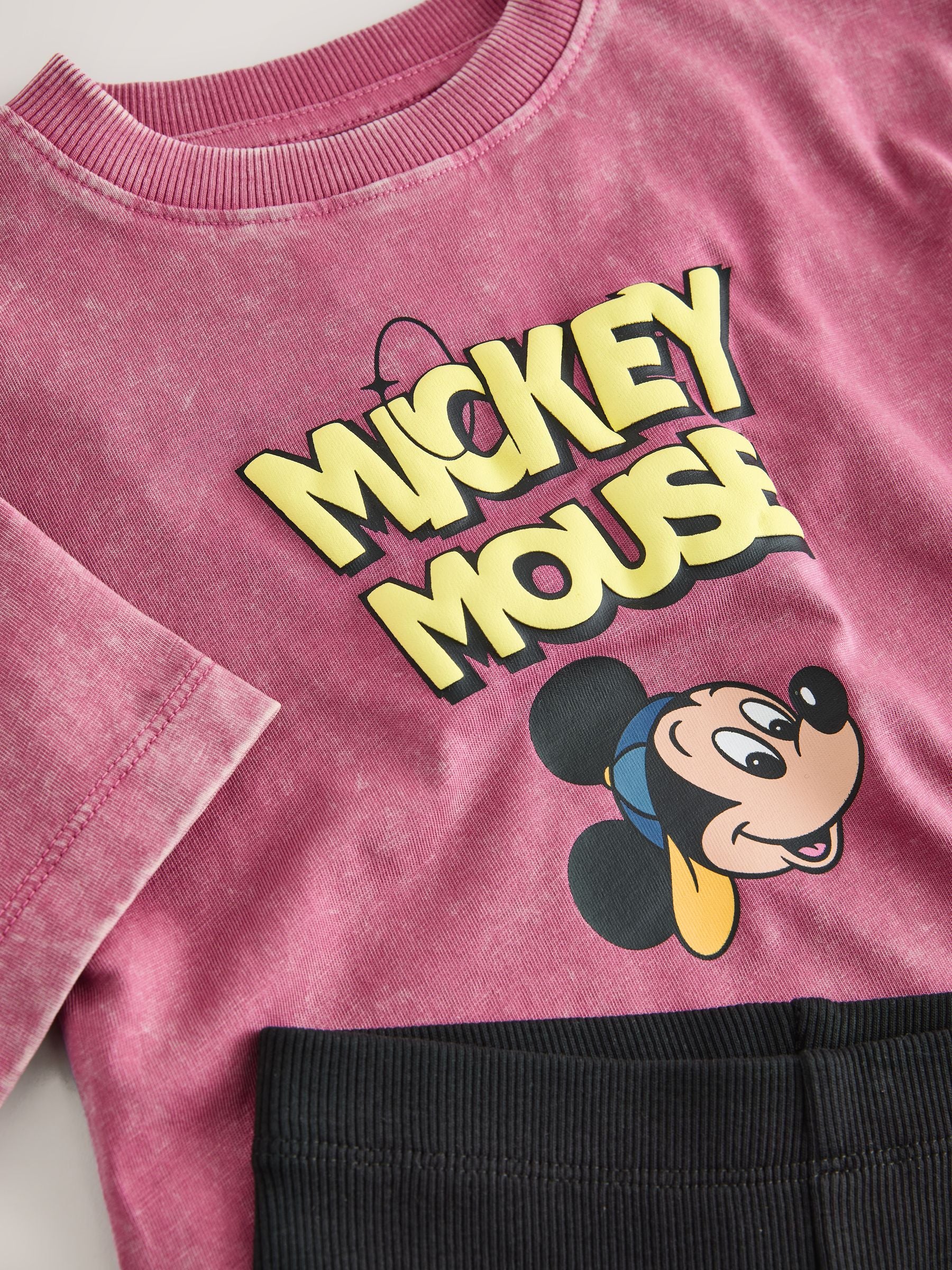 Pink/Black Mickey Mouse T-Shirt and Shorts Set (3mths-8yrs) image 9