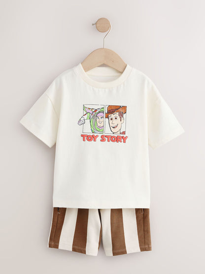 Ecru Toy Story T-Shirt and Shorts Set (3mths-8yrs) image 4