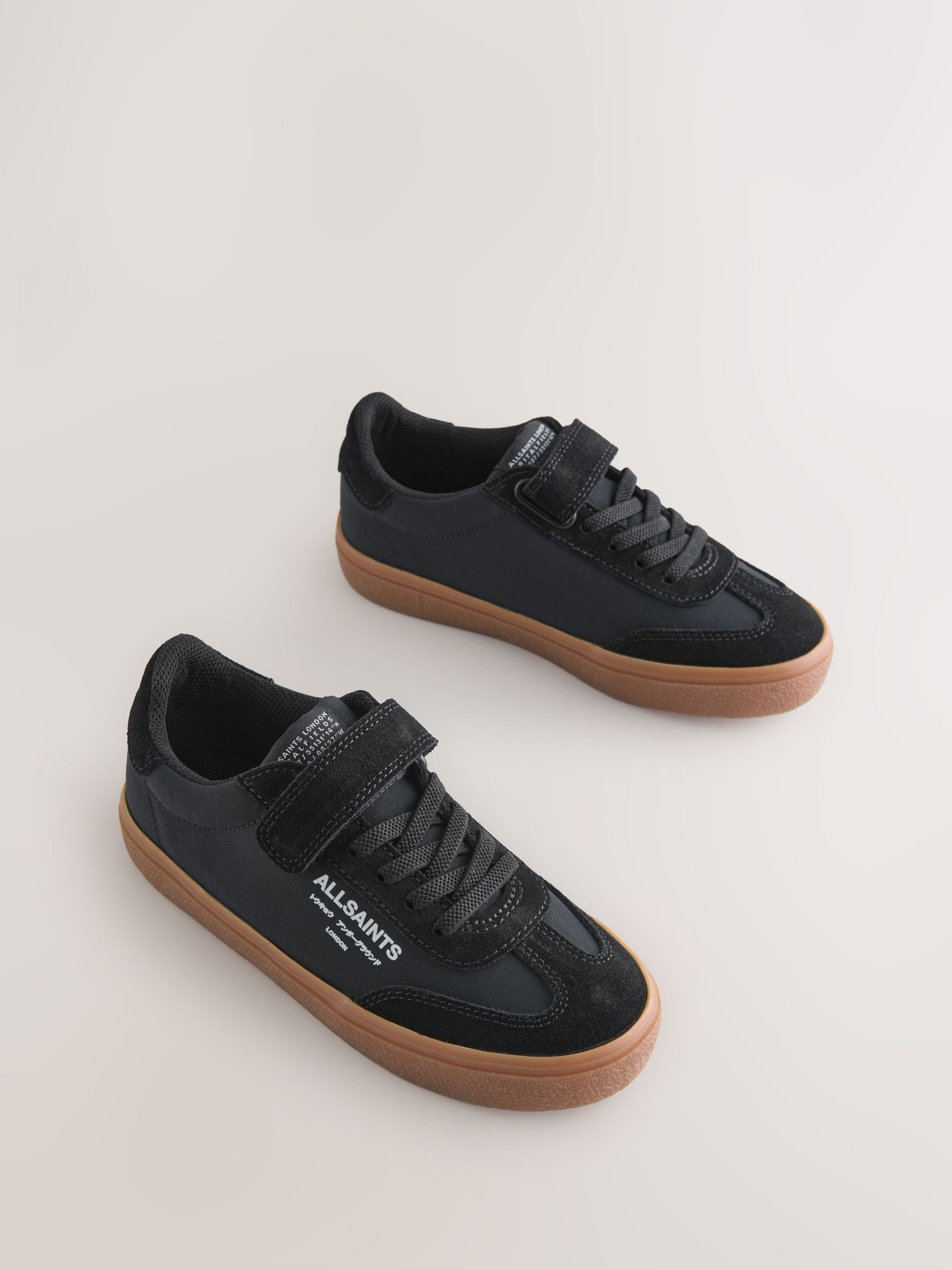smALLSAINTS Black Ripstop Gum Sole Trainers image 1