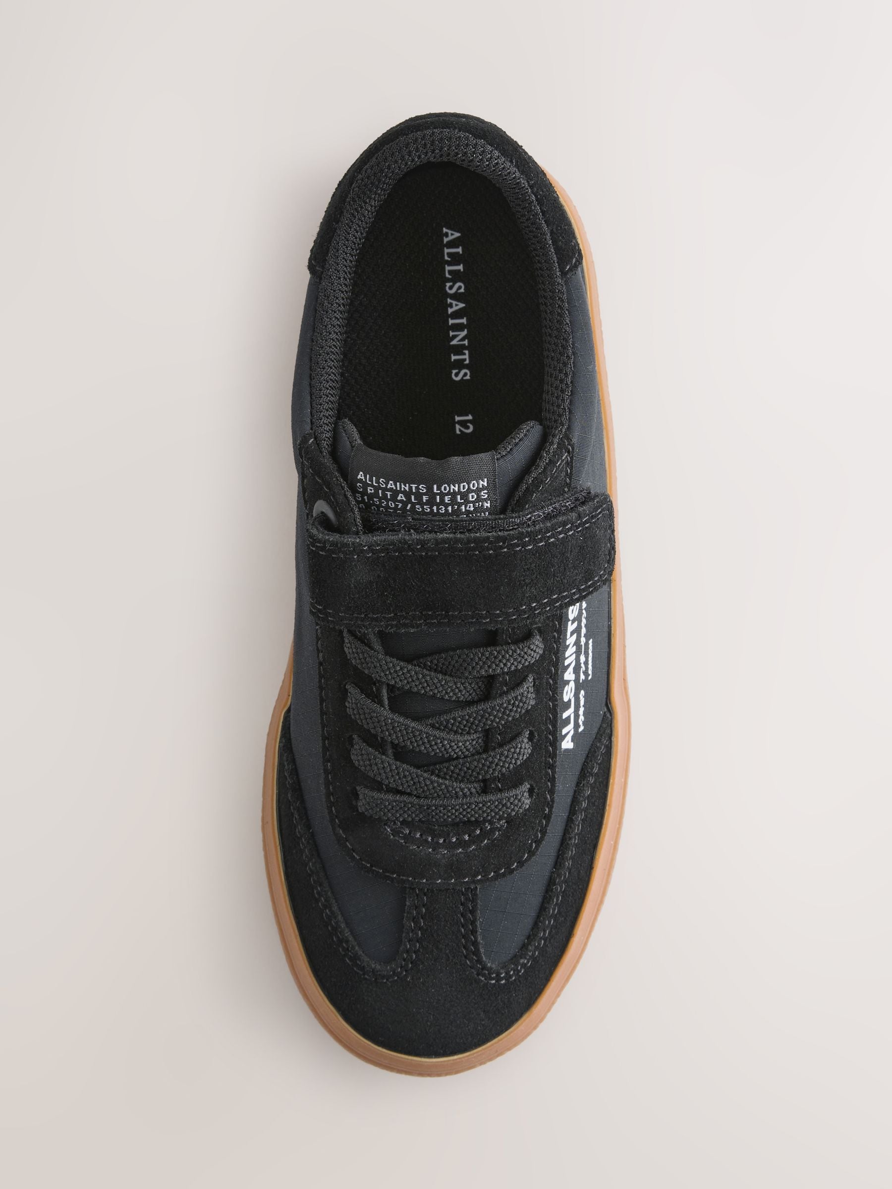 smALLSAINTS Black Ripstop Gum Sole Trainers image 3