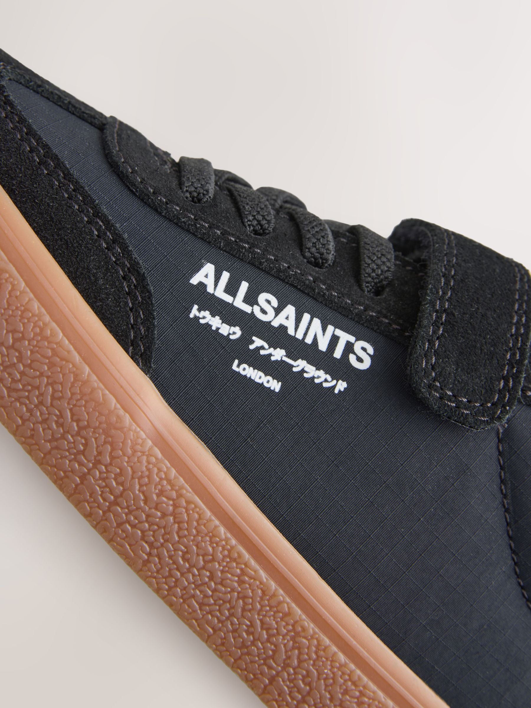 smALLSAINTS Black Ripstop Gum Sole Trainers image 6