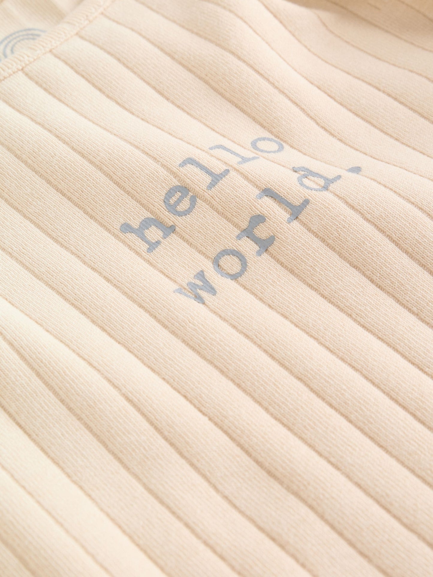 Neutral Hello World Top and Leggings Baby Set (0-18mths) image 5