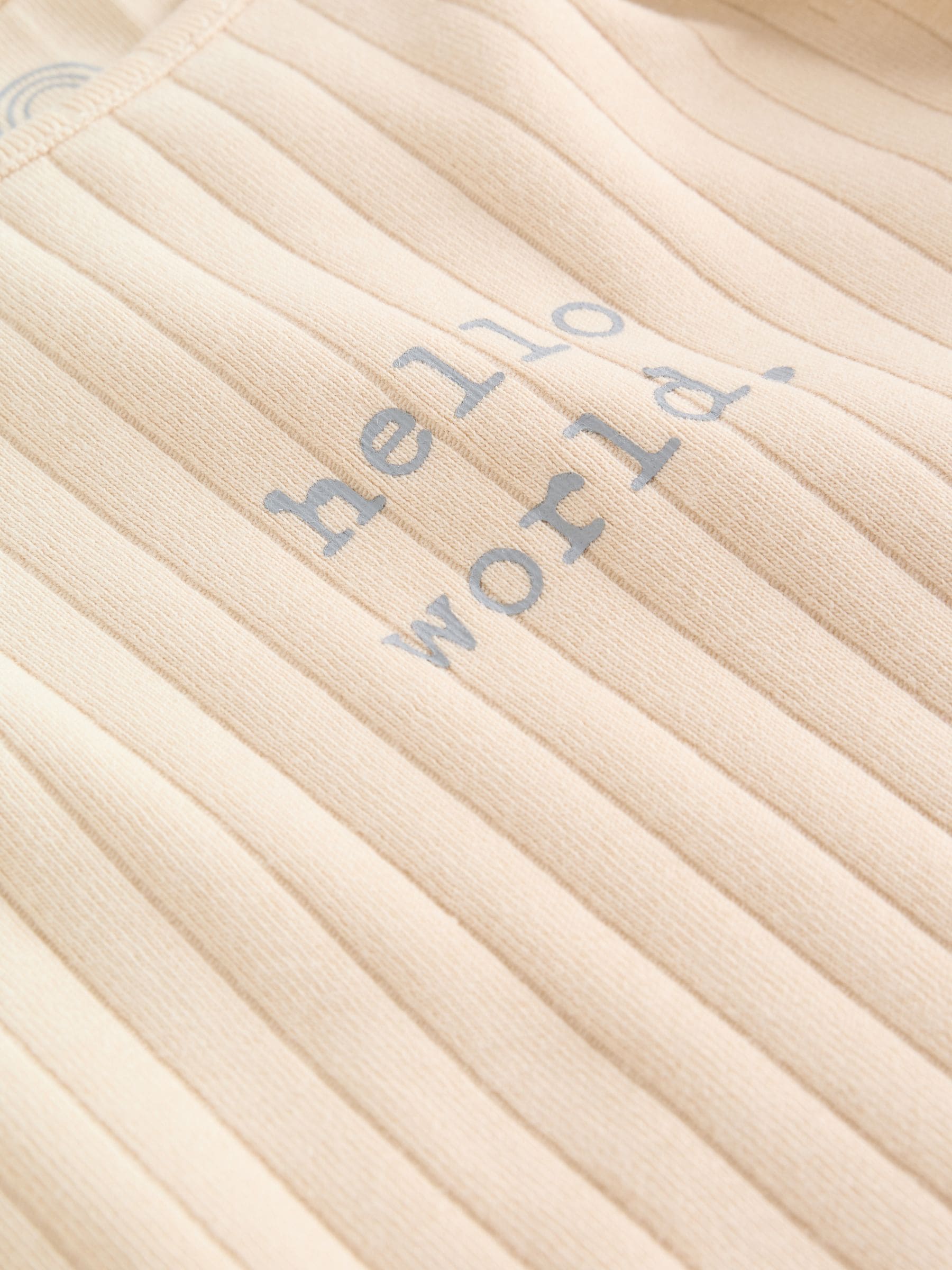 Neutral Hello World Top and Leggings Baby Set (0-18mths) image 5