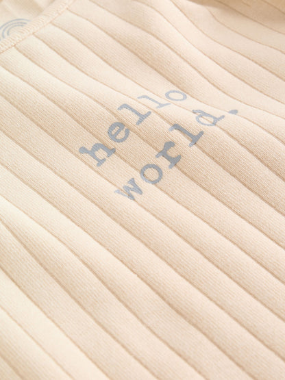 Neutral Hello World Top and Leggings Baby Set (0-18mths) image 5
