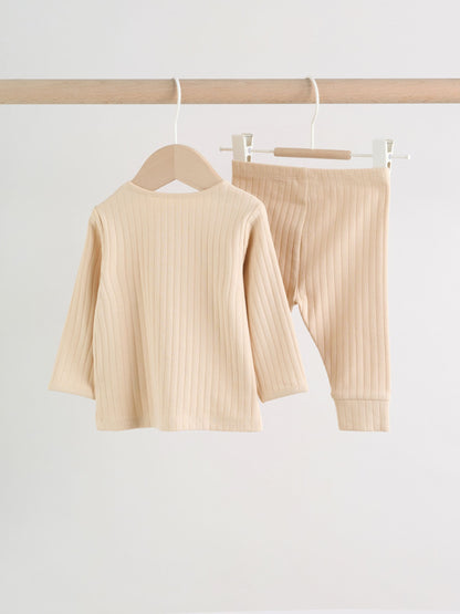 Neutral Hello World Top and Leggings Baby Set (0-18mths) image 6