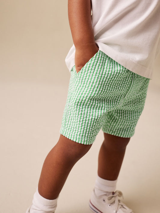 Green/White Stripe Chino Shorts (3mths-7yrs) image 1