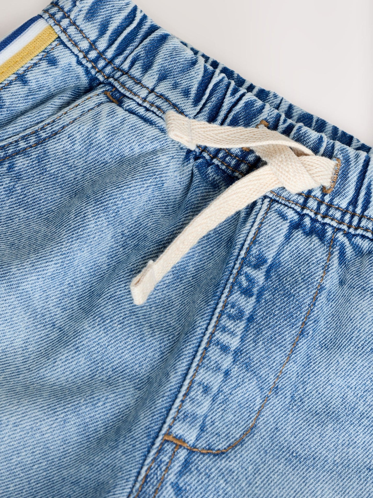 Dsiney Kidz - Blue Side Stripe Pull On Loose Denim Shorts (3mths-7yrs) image 7