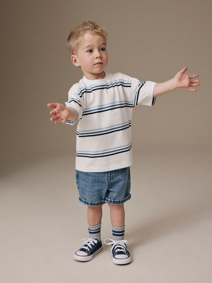 Dsiney Kidz - Mid Blue Denim Shorts (3mths-7yrs) image 2