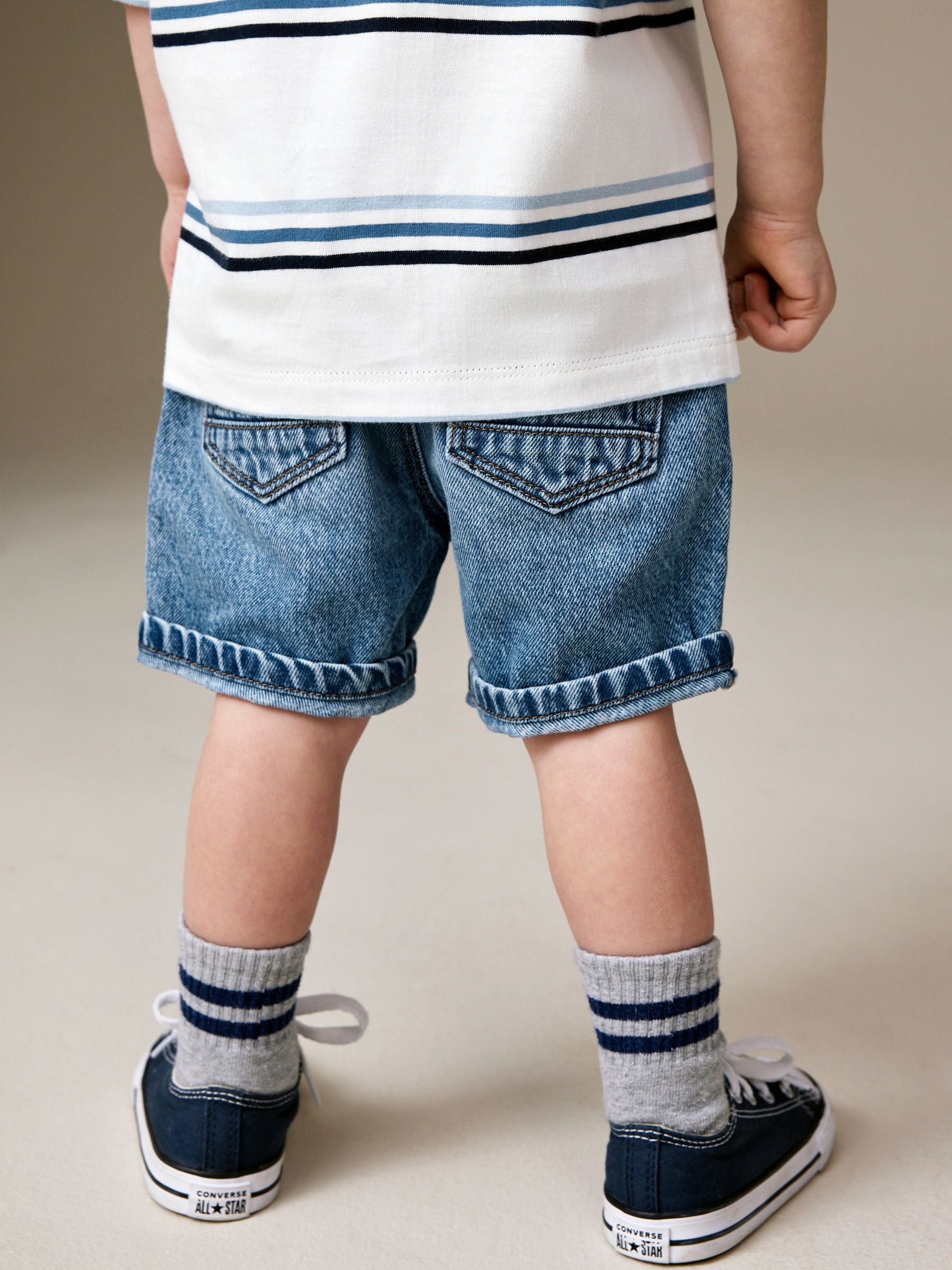 Dsiney Kidz - Mid Blue Denim Shorts (3mths-7yrs) image 3