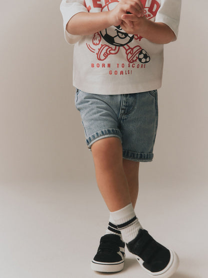 Dsiney Kidz - Light Blue Denim Shorts (3mths-7yrs) image 6