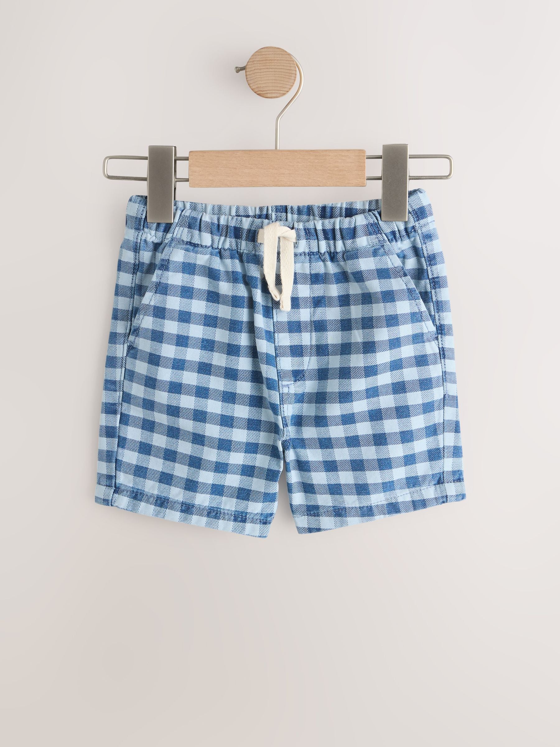 Dsiney Kidz - Blue Gingham Pull On Loose Denim Shorts (3mths-7yrs) image 6