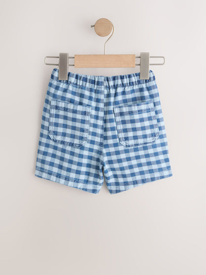 Dsiney Kidz - Blue Gingham Pull On Loose Denim Shorts (3mths-7yrs) image 7