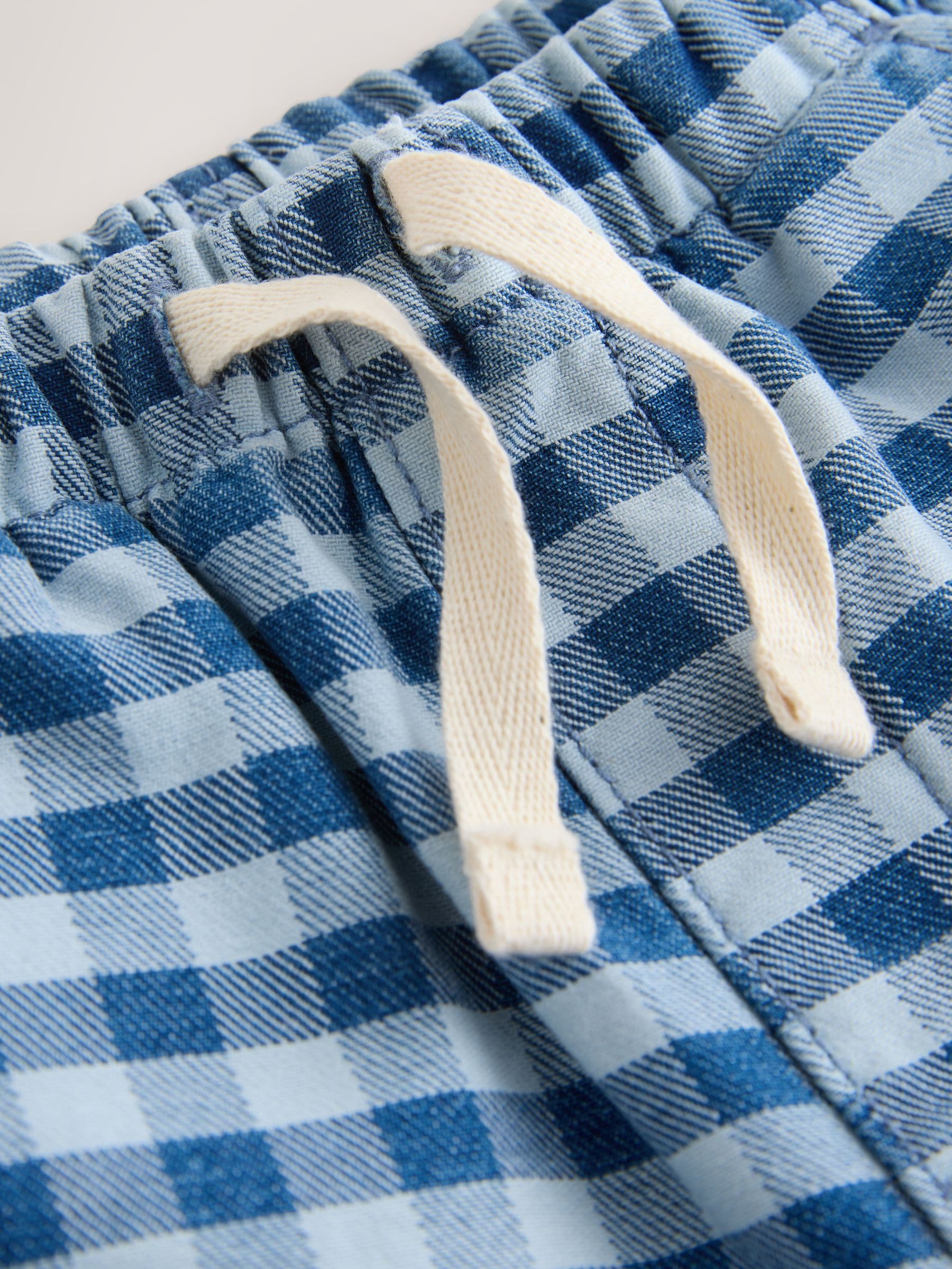 Dsiney Kidz - Blue Gingham Pull On Loose Denim Shorts (3mths-7yrs) image 8
