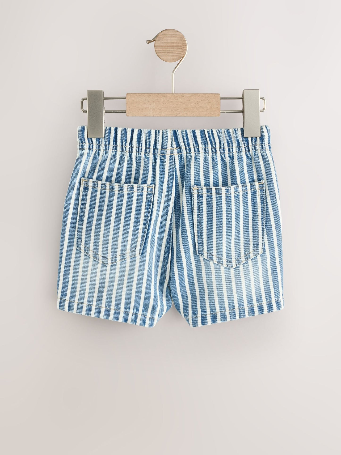 Dsiney Kidz - Blue/White Stripe Pull On Loose Denim Shorts (3mths-7yrs) image 5