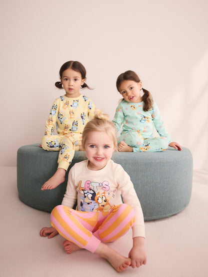 Blue/Yellow Snuggle Pyjamas 3 Pack (9mths-12yrs) - image 1