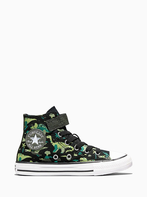 Converse Black Chuck Taylor Easy On Dino Print Trainers image 1