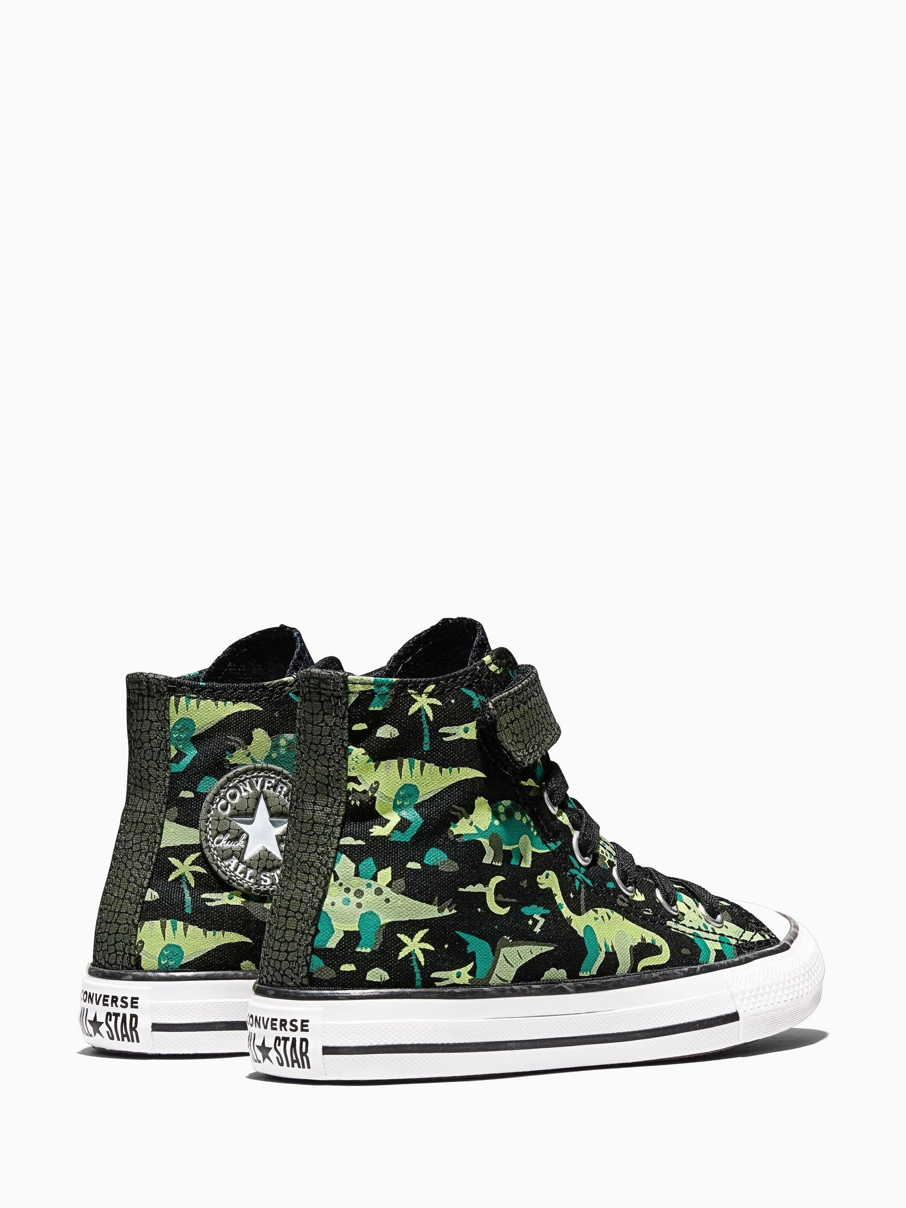 Converse Black Chuck Taylor Easy On Dino Print Trainers image 3