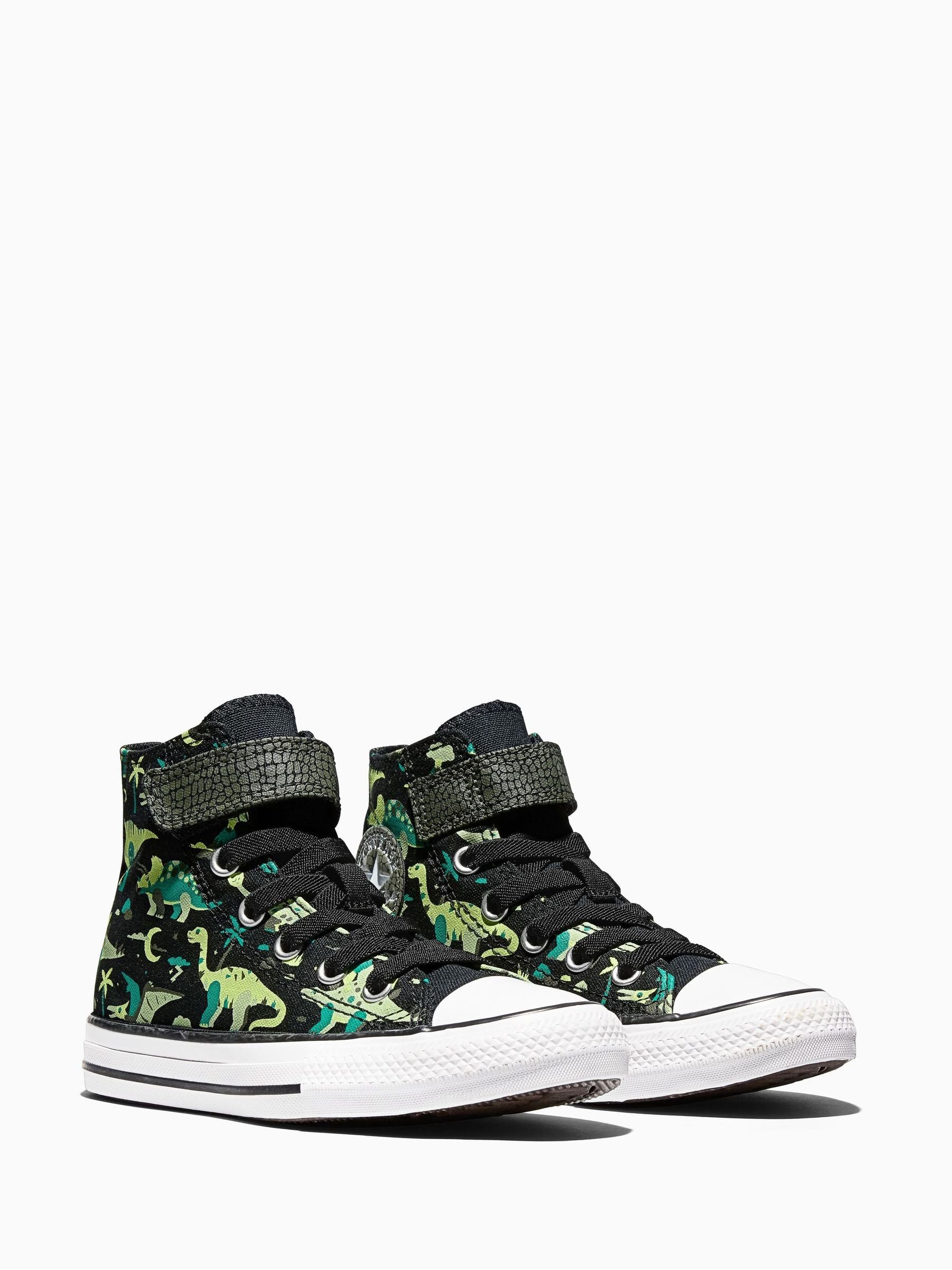 Converse Black Chuck Taylor Easy On Dino Print Trainers image 4