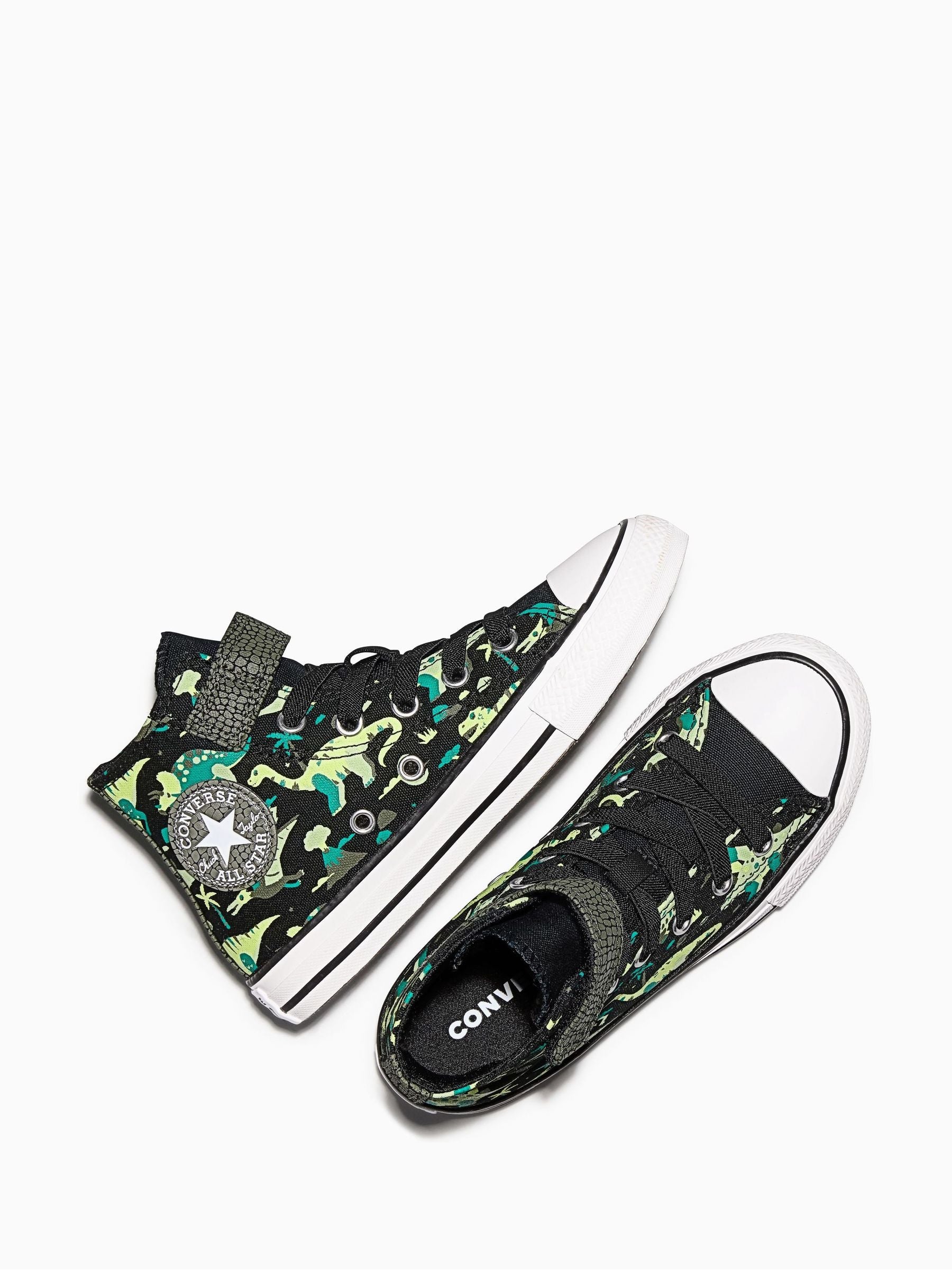 Converse Black Chuck Taylor Easy On Dino Print Trainers image 6