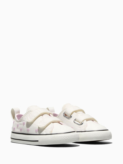 Converse White Chuck Taylor Toddler Heart 1V Trainers image 1