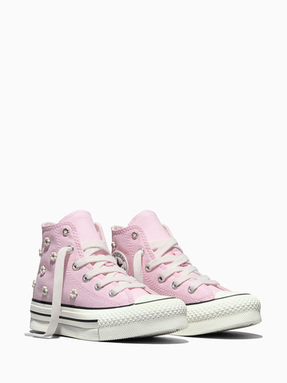 Converse Pink Chuck Taylor EVA Lift Beads Trainers image 3
