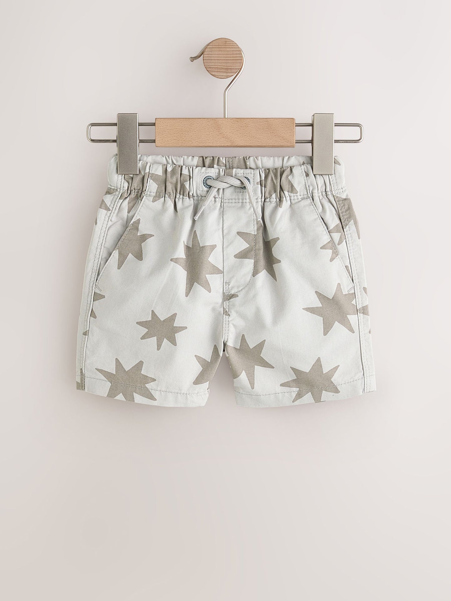 Dsiney Kidz - Brown/Star/Checkerboard Pull On Shorts 3 Pack (3mths-7yrs) image 2