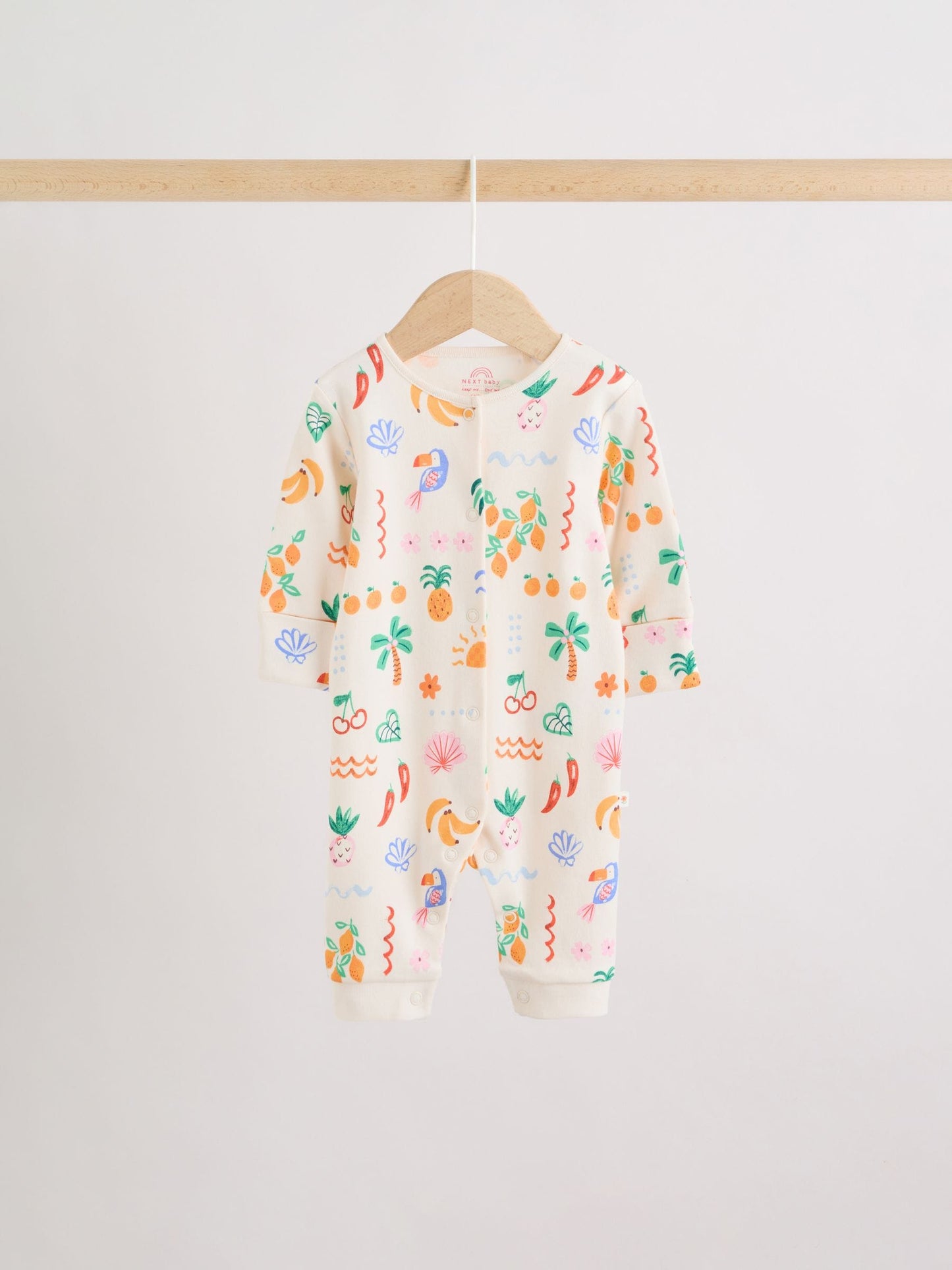 Blue/Pink Baby Sleepsuits 3 Pack (0mths-3yrs) image 3
