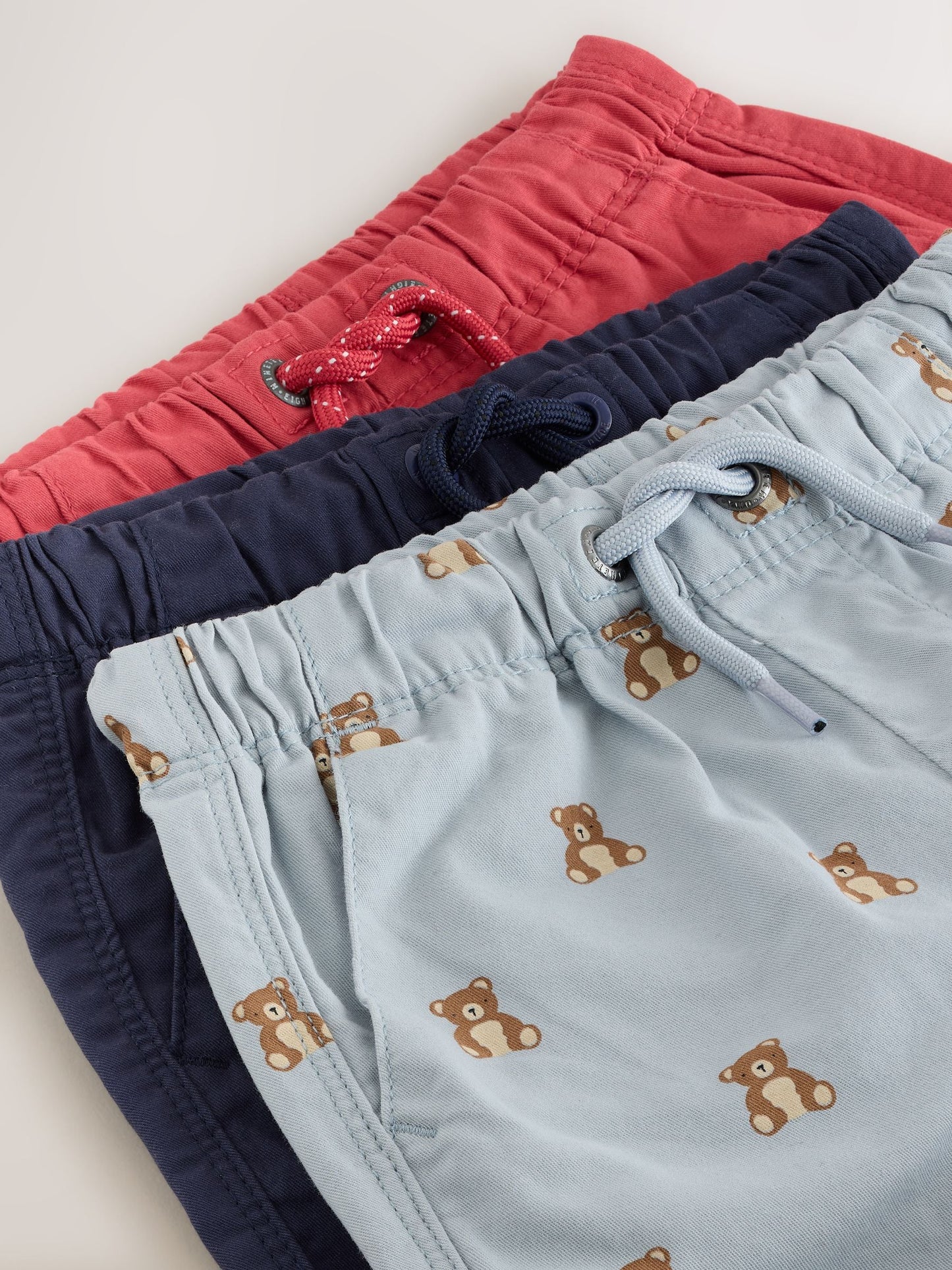 Dsiney Kidz - Navy/Red/Bear Pull On Shorts 3 Pack (3mths-7yrs) image 7