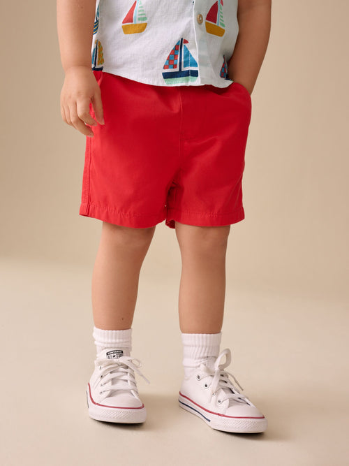 Red Pull On Shorts (3mths-7yrs) image 1