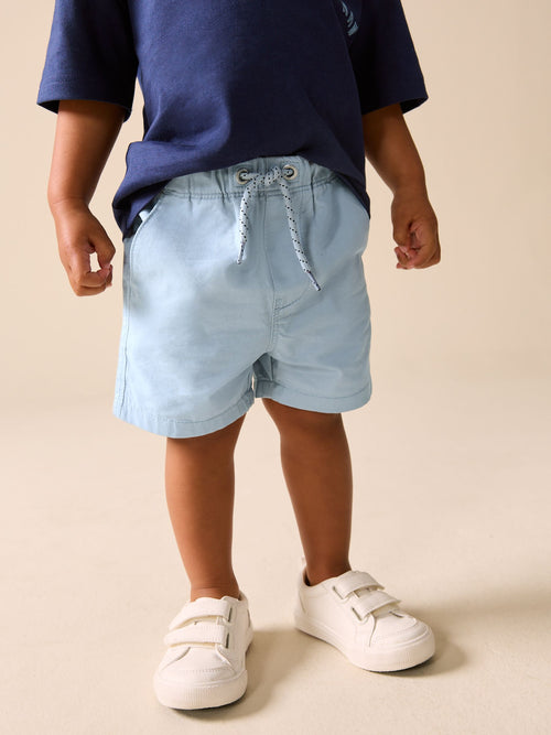 Pale Blue Pull On Shorts (3mths-7yrs) image 1