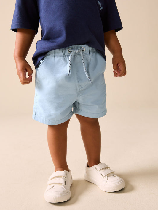 Pale Blue Pull On Shorts (3mths-7yrs) image 1