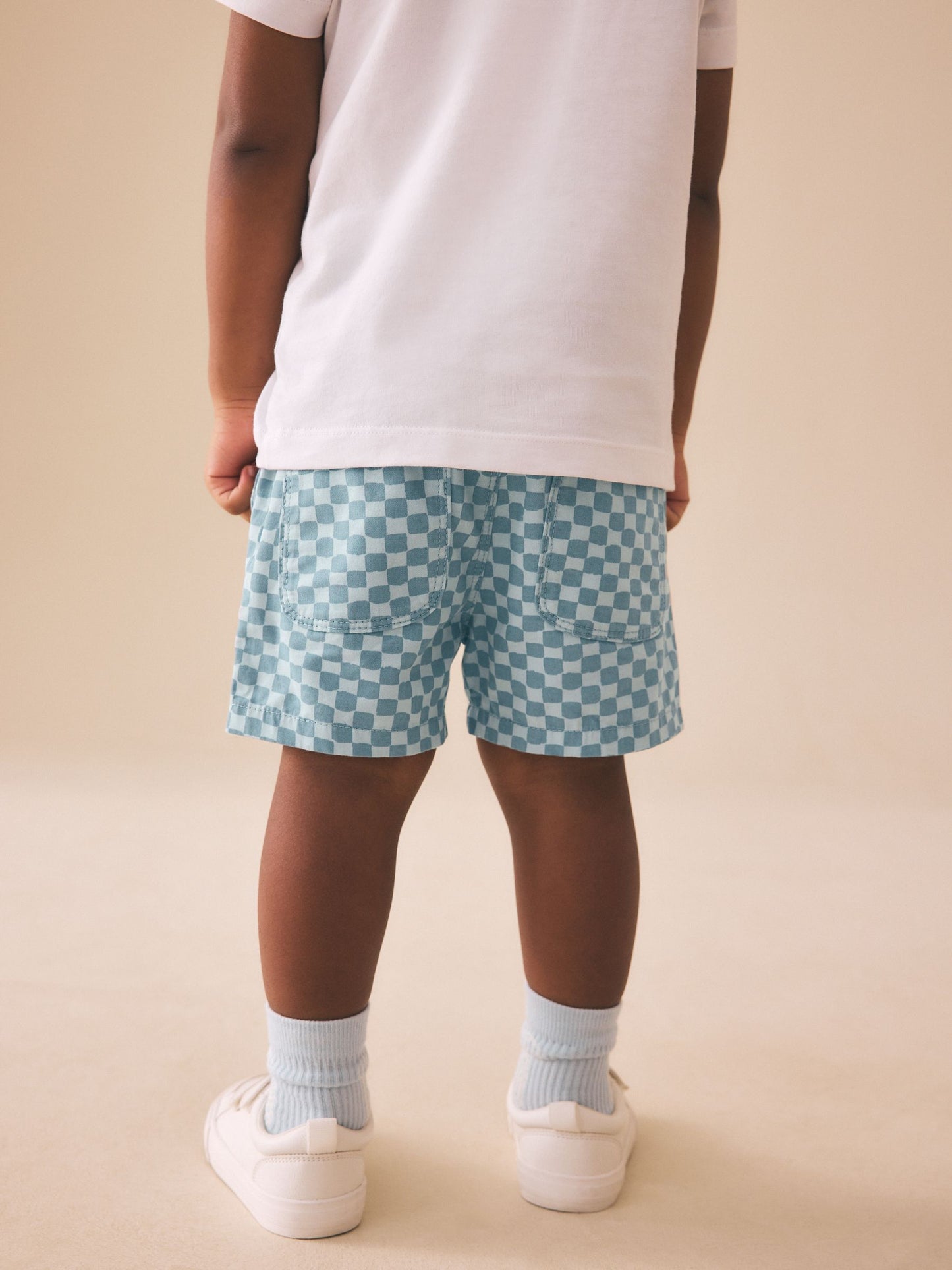Dsiney Kidz - Blue Checkerboard Pull On Shorts (3mths-7yrs) image 3