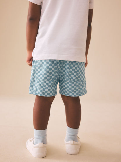Dsiney Kidz - Blue Checkerboard Pull On Shorts (3mths-7yrs) image 3