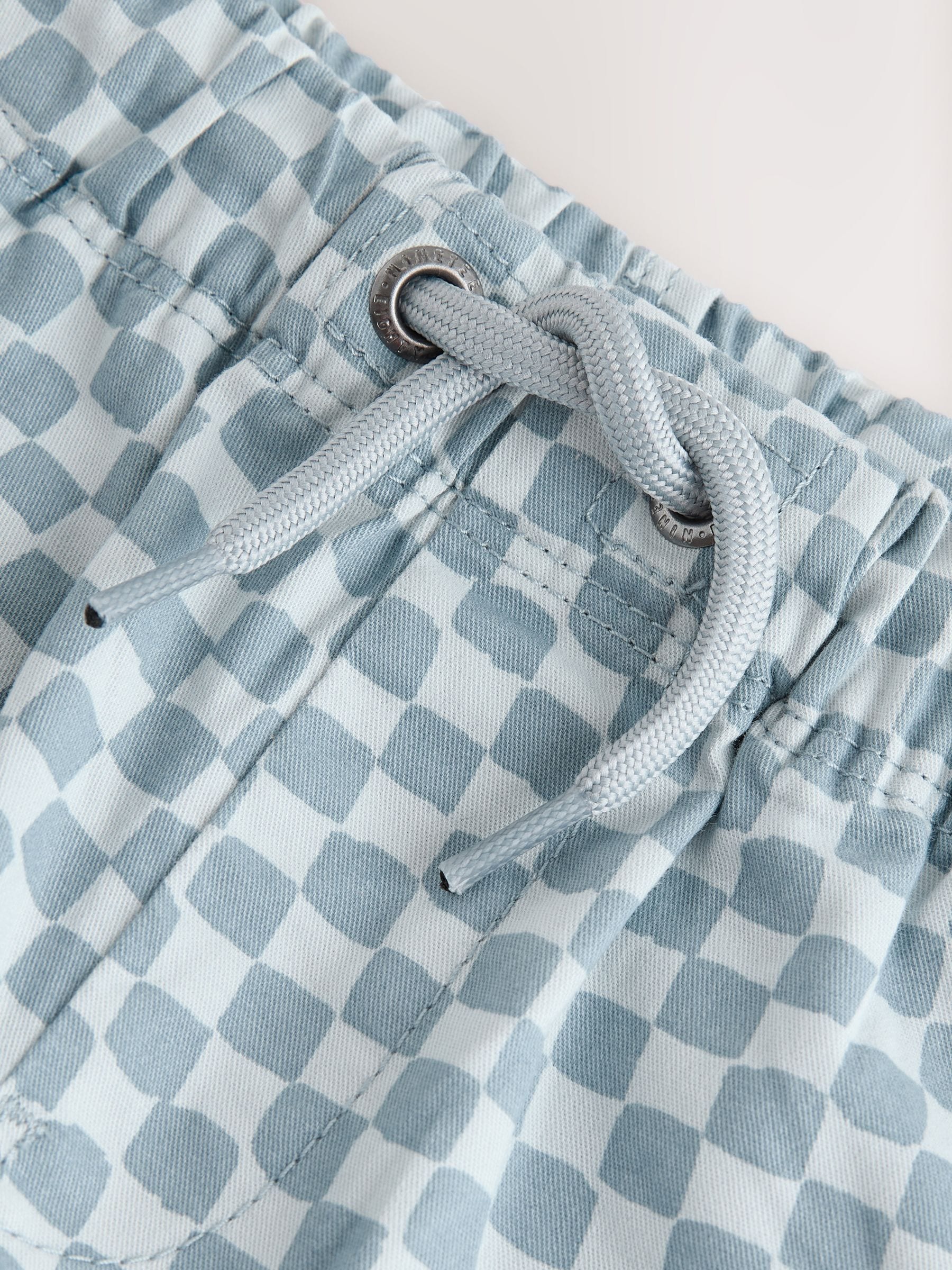 Dsiney Kidz - Blue Checkerboard Pull On Shorts (3mths-7yrs) image 6